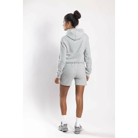 Grey hoodie in Soft Brushed Terry Cotton - The Label - Picture 3 of 3